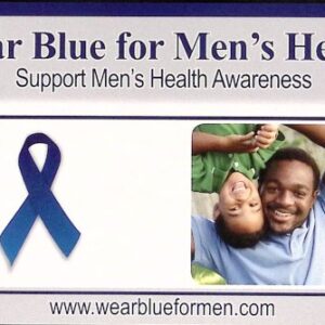 Pin/Card - Wear Blue for Men's Health