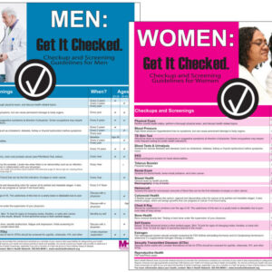 Get It Checked - 2 Poster Set (Men & Women)