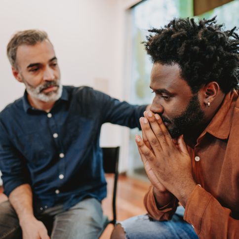 men support 2 men support