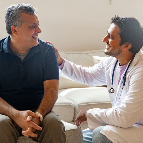 men with doctors (1) men with a doctor