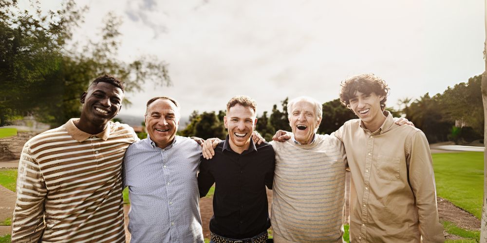 Group of Men Smiling