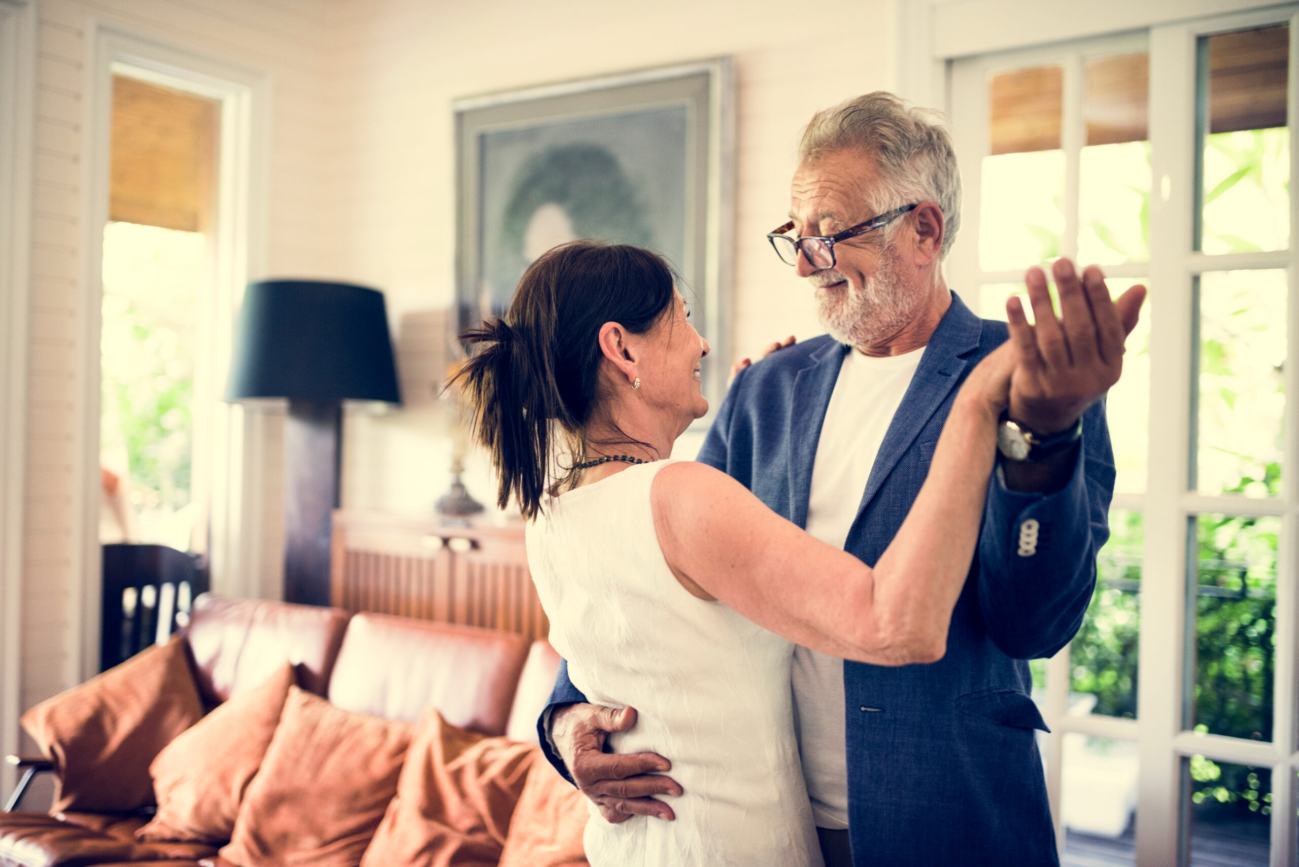 An,Elderly,Couple,Is,Dancing,Together