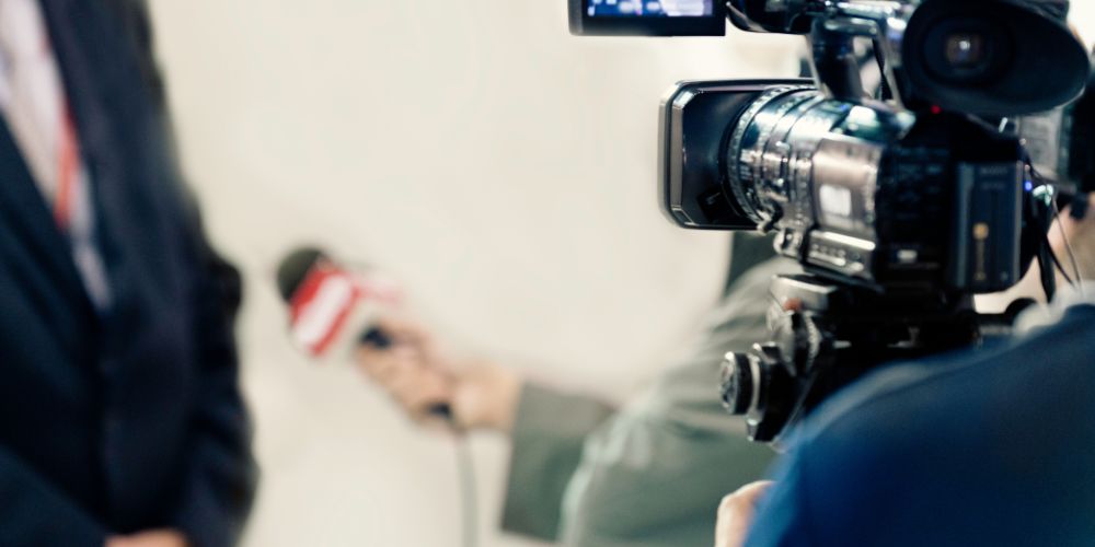 Man being interviewed